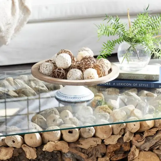 3" Natural Dried Floral Vase Filler Orb Set {7}