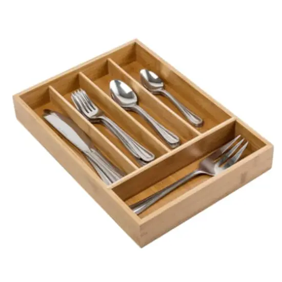 Honey Can Do Bamboo Silverware Drawer Organizer {3}