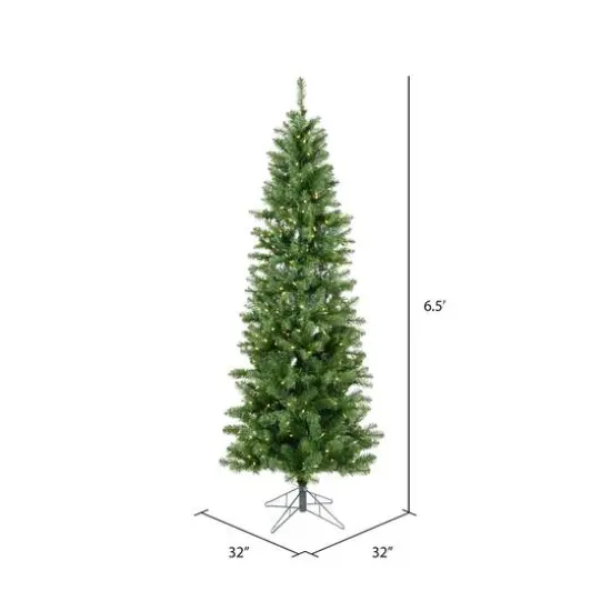 6.5ft. Pre-Lit Salem Pine Artificial Christmas Tree, Warm White Dura-Lit&reg; LED Lights {5}