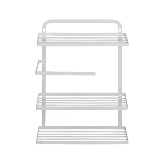 Honey Can Do White Spice Rack & Paper Towel Holder {8}