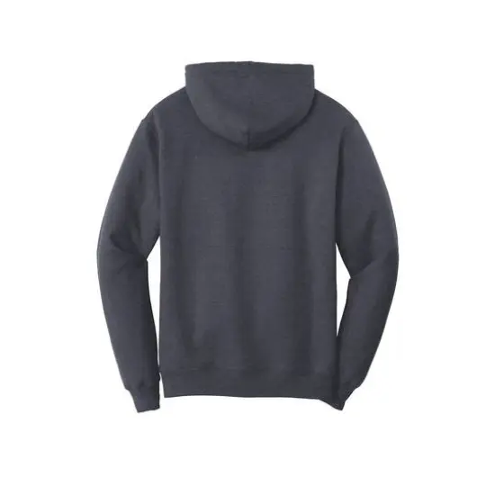 Port & Company&reg; Heathered Colors Core Fleece Pullover Hooded Sweatshirt Heather Navy {5}