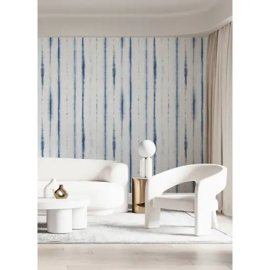 Katie Hunt Denim Blue Hello Shibori Wall Mural {9}