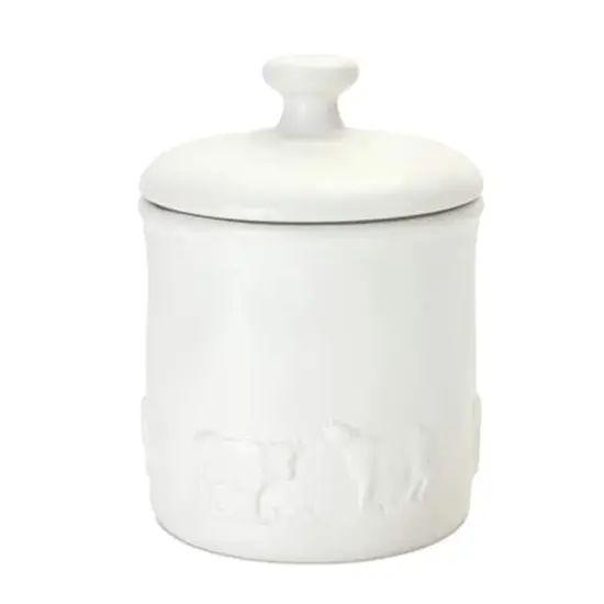 Ceramic Farm Animal Canister Set {5}