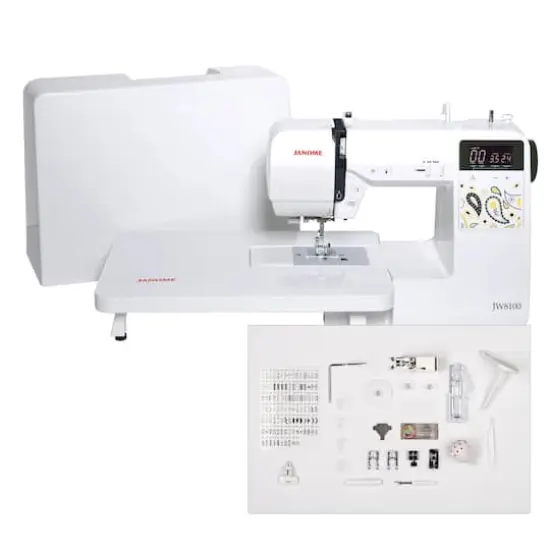Janome JW8100 Computerized Sewing Machine with 100 Stitches {1}