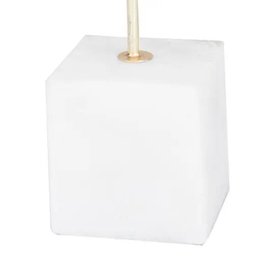 CosmoLiving by Cosmopolitan Gold Marble Contemporary Sculpture, 22" x 9" x 9" {4}