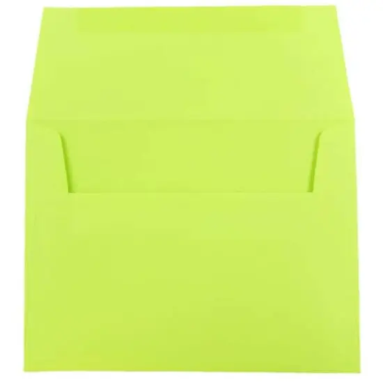 JAM Paper A7 Ultra Lime Green Invitation Envelopes, 50ct. {3}