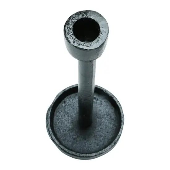 Hello Honey&reg; 10'' Black Cast Iron Taper Candle Holder {4}