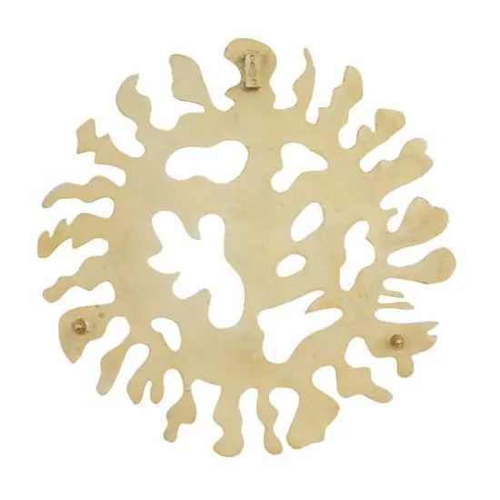 Set of 3 Gold Aluminum Modern Wall Decor, 25" x 25" x 3" {6}