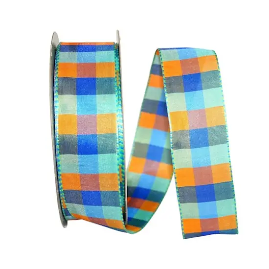 Reliant 1.5" Bright Plaid Wired Ribbon Combo 4 {1}