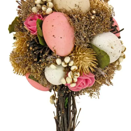 14" Easter Egg Single Ball Topiary Tree Tabletop Accent {4}