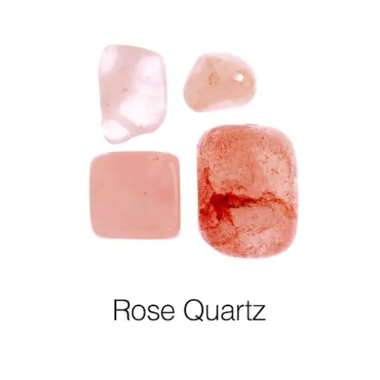 John Bead Earth's Jewels Natural Stone Bead Assortment, 100g Rose Quartz {4}