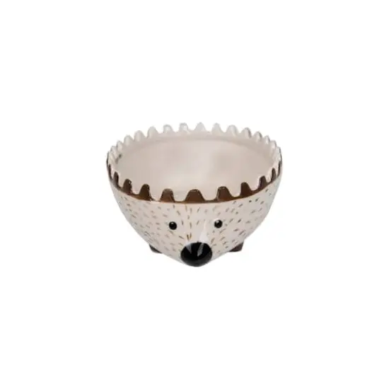 Hello Honey&reg; Hand Painted Stoneware Hedgehog Measuring Cup Set {4}