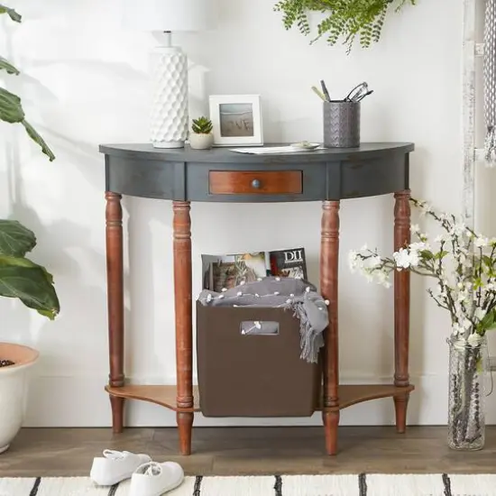 DII&reg; 11" Polyester Solid Storage Cube Bark Brown {4}