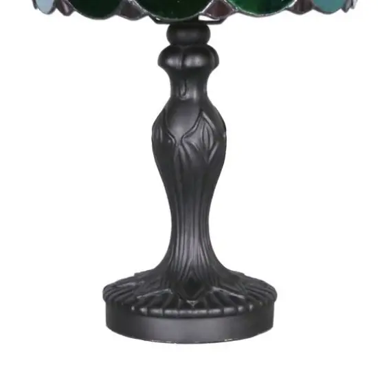 14.75" Black, Green & Purple Glass Lamp by Ashland&reg; {4}