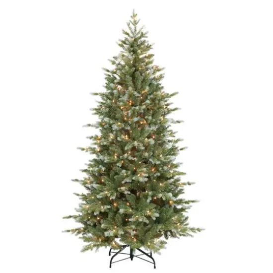 6.5ft. Pre-Lit Slim Colorado Blue Spruce Artificial Christmas Tree, Clear Lights {1}