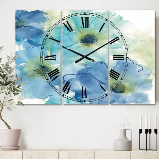 Designart 'Seashell Cosmos Ii Lodge Multipanel Wall Clock {3}