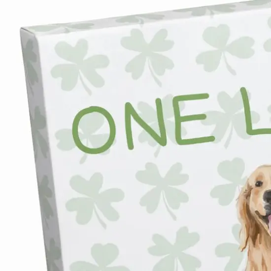 One Lucky Mama 11" x 14" Canvas Wall Art {4}