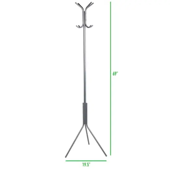 Mind Reader 3-Tier 8-Hook Coat Rack Black {5}