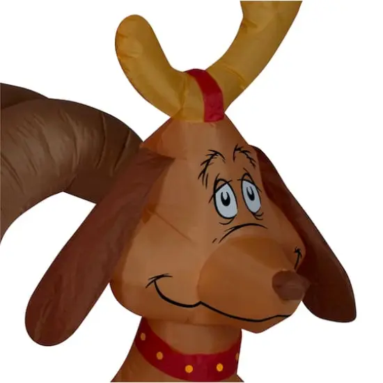 12ft. Airblown&reg; Inflatable Grinch & Max in Sleigh Colossal Scene {3}