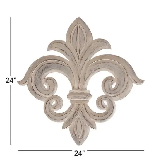24" White French Themed Wood Wall D&eacute;cor {7}