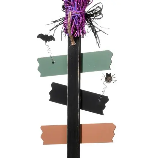 33" Witch&rsquo;s Broom Garden Stake {6}