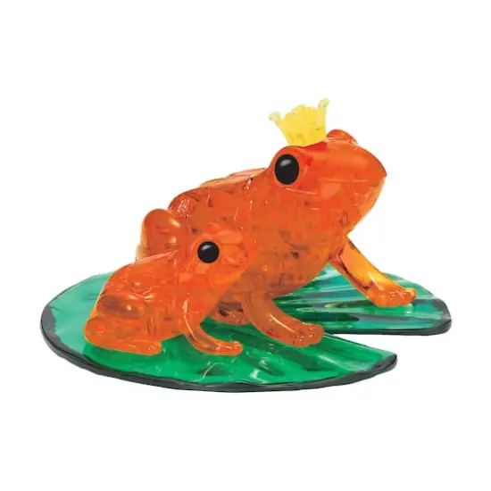 3D Crystal Puzzle - Frog (Orange): 43 Pcs {1}