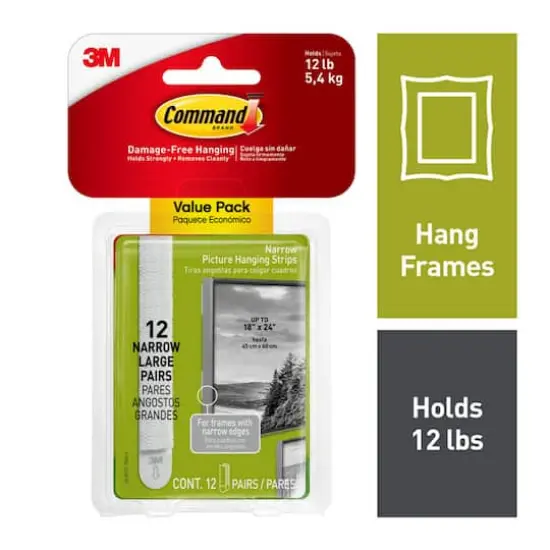 3M Command&trade; Narrow Picture Hanging Strips {5}