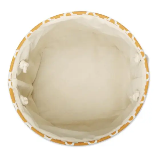 DII&reg; Large Round Polyester Lattice Bin Pumpkin Spice {4}