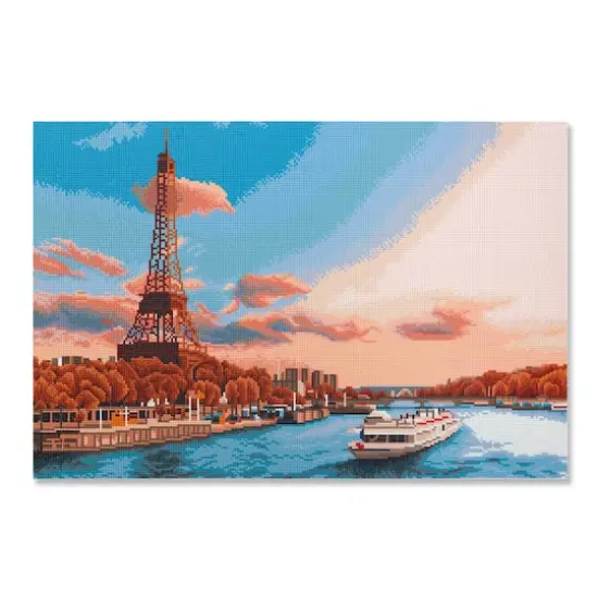 Eiffel Tower River Diamond Art Kit by Make Market&reg; {1}
