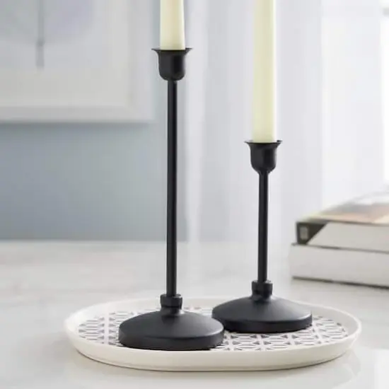Black Metal Taper Candle Holder by Ashland&reg; {3}