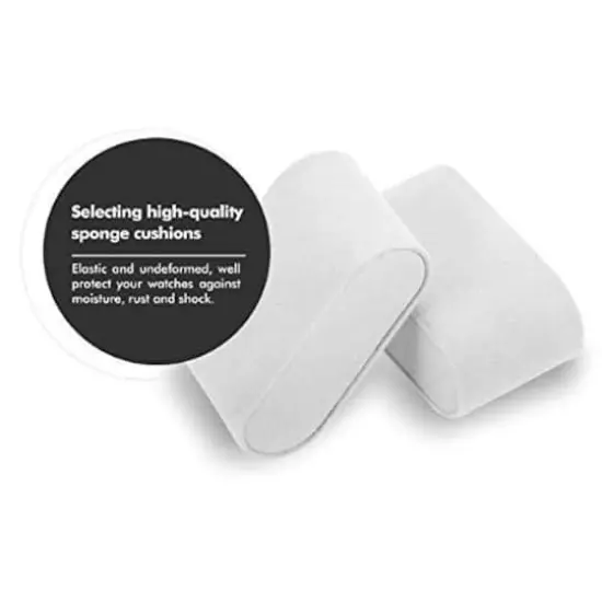 Obsidian Black Hexa Leather Watch Box {6}