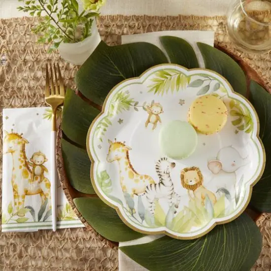 Kate Aspen 9" Safari Baby Premium Paper Plates Set, 16ct. {5}