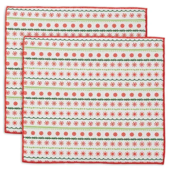 DII&reg; Snowflakes Dish Drying Mat Set, 2ct. {3}