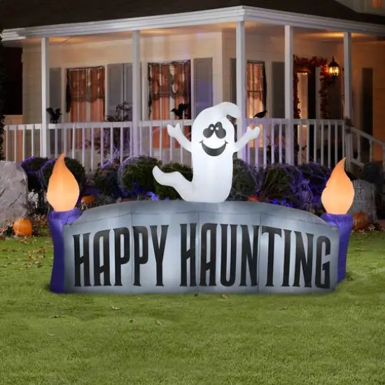 4ft. Airblown&reg; Inflatable Halloween Happy Haunting Ghost {3}