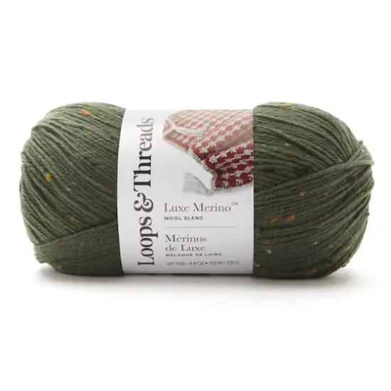 Luxe Merino&trade; Tweed Yarn by Loops & Threads&reg; Pine {1}