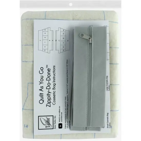 June Tailor&reg; Zippity-Do-Done&trade; Gray Zipper Cosmetic Bags Kit {3}