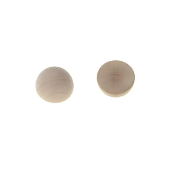 0.95" Wood Bead Halves by Make Market&reg; {1}