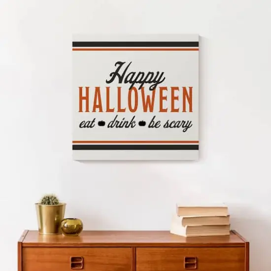 Happy Halloween Canvas Wall Art {5}