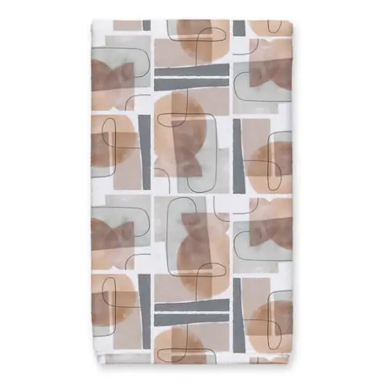 Mid Mod Layered Abstract 16" x 25" Towel Set {5}