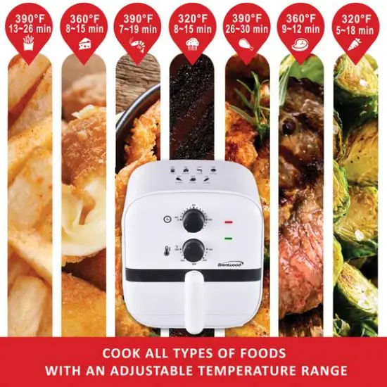 Brentwood White 1qt. 700 Watt Electric Air Fryer {5}