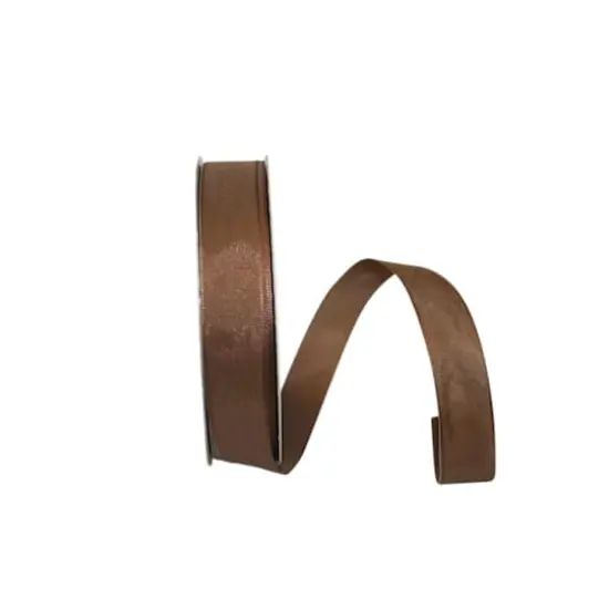 Reliant 7/8" x 50yd. Linen Touch Mono Solid Ribbon Light Brown {1}