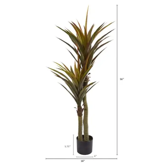 4.6ft. Potted Yucca Artificial Tree {3}