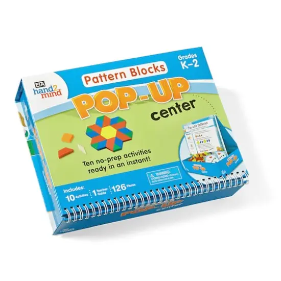 hand2mind&reg; Pattern Blocks Pop-Up Center Math Games {1}