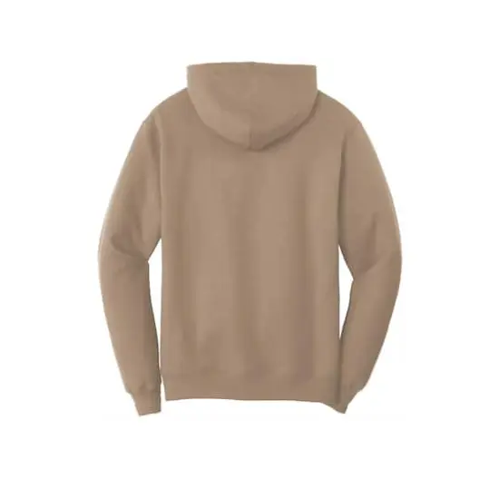 Port & Company® Neutrals Core Fleece Pullover Hooded Sweatshirt Sand {5}