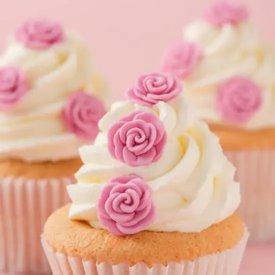 PME Cake Sweet Street&reg; Rose Icing Decorations, 12ct. Pink {4}
