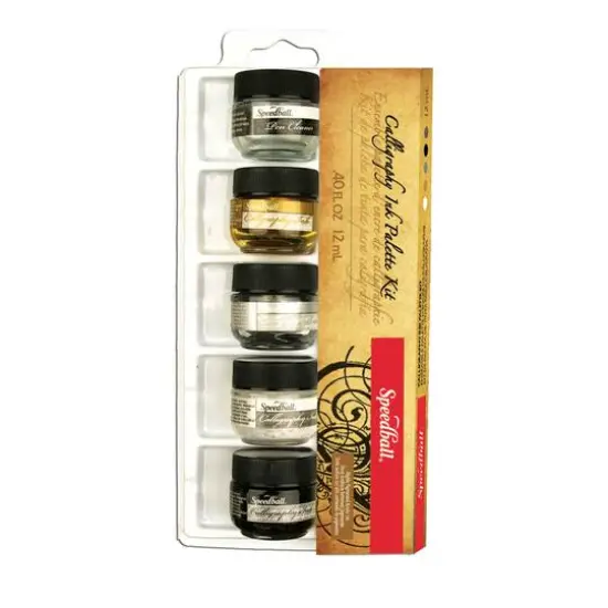 Speedball&reg; Pigmented Acrylic Ink Palette Set {1}