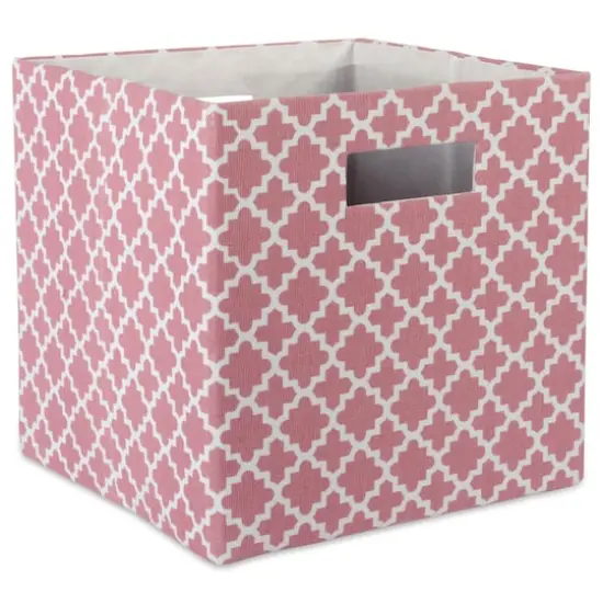 DII&reg; 13" Polyester Lattice Storage Cube Rose {1}