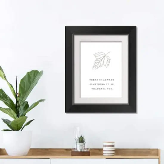  Be Thankful Fall Print in Black Frame {4}