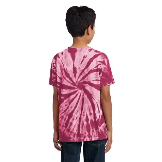Port & Company&reg; Youth Tie-Dye T-Shirt Maroon {6}