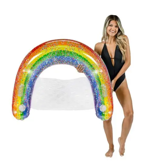 PoolCandy Classic Rainbow Glitter Sun Chair {3}